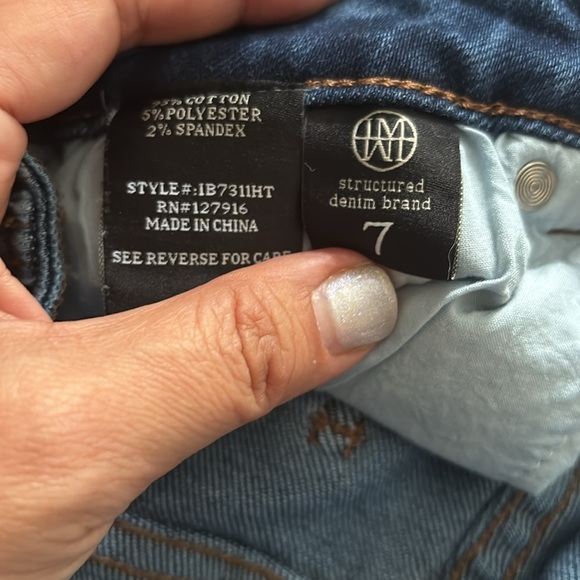 Judith March High Rise straight fit distressed Jeans size 7/27 - Picture 7 of 9